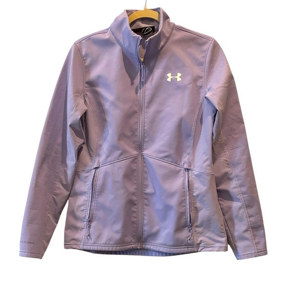 Under Armour Women's ColdGear Shield Jacket Storm Infrared Medium​ - Picture 2 of 13